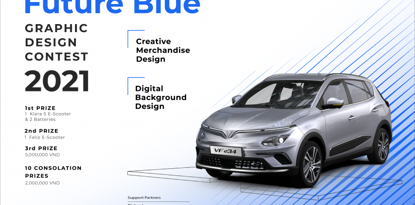 VinFast 1 Blue Graphic Design Competition (DESIGN-NGANG2)_Future Blue ENG - Lanscape