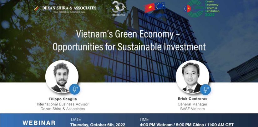 Webinar Banner Vietnam Green Economy By DSA and EuroCham Vietnam